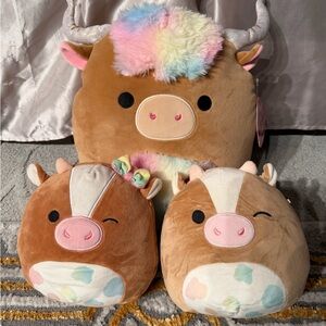 Cow Squishmallow bundle